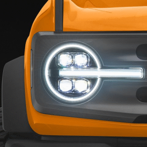 AlphaRex NOVA-Series LED Projector Headlights; Black Housing; Clear Lens