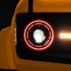 Oracle Oculus ColorSHIFT Bi-LED Projector Headlights; Black Housing; Clear Lens (21-25 Bronco)